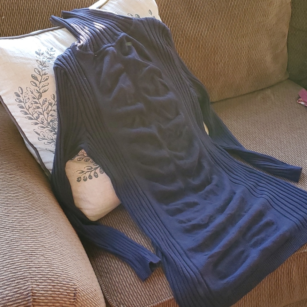 Navy Maternity Turtleneck Sweater